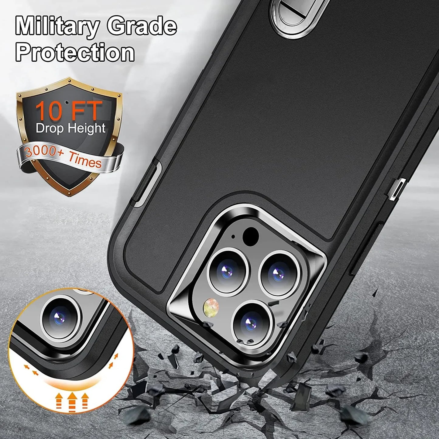 Capa Anti-Shock Militar 3 em 1™
