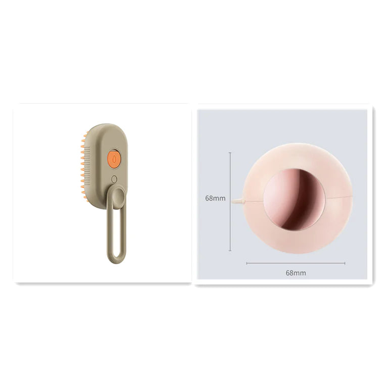 Escova de Limpeza a Vapor/Massagem para Pets