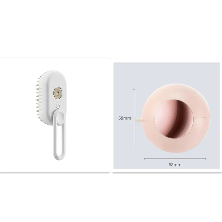 Escova de Limpeza a Vapor/Massagem para Pets