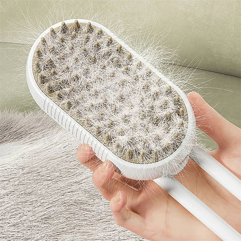 Escova de Limpeza a Vapor/Massagem para Pets