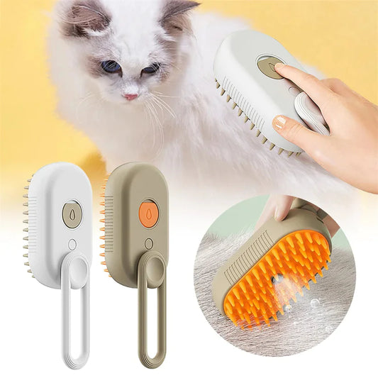 Escova de Limpeza a Vapor/Massagem para Pets